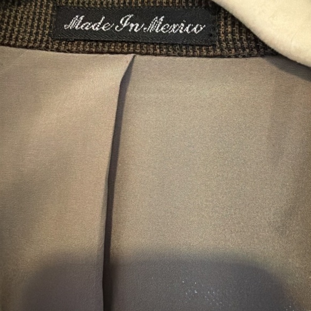 Ralph Lauren 42R Houndstooth Sport Coat - Blazer - Tan, Dark Brown     ‎  4039 - Picture 6 of 16